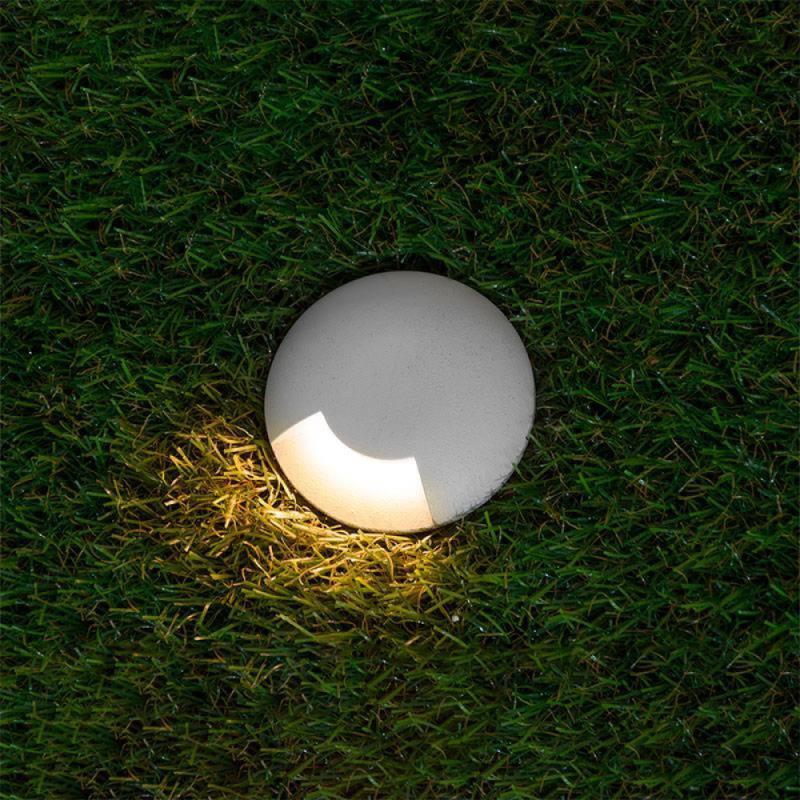 Embutido de Solo Nordecor Zola Branco 1 Facho 2 watts 180° IP67 3000K Ø49x60mm 6154 PREN