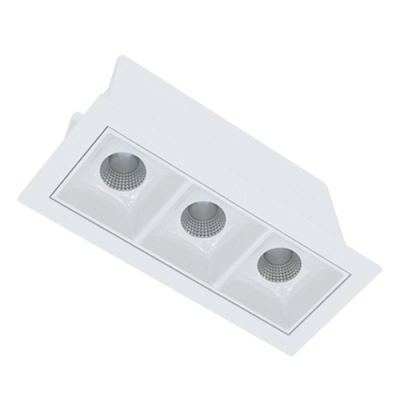 Spot Embutir Opus LED Soul 6 watts 3000K IRC90 30° IP20 105x45x50mm Branco OPS 87746