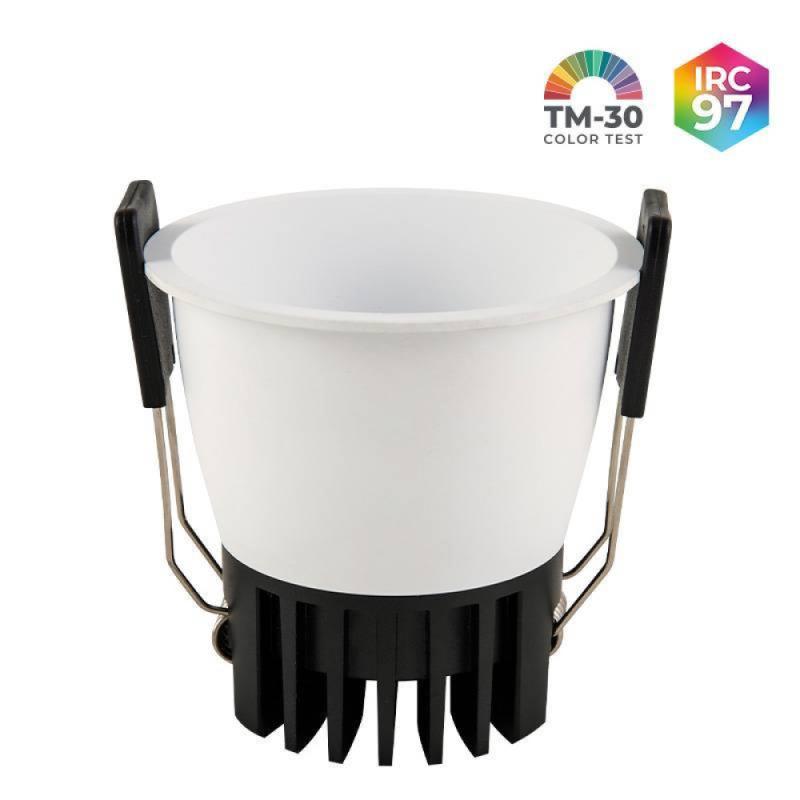 Spot LED Vexo Nordecor Embutir 9 watts 3000K 53° IRC97 Branco 80095