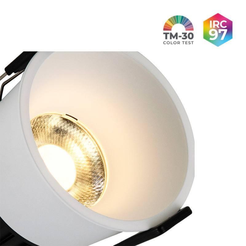 Spot LED Vexo Nordecor Embutir 12 watts 2700K 32° IRC97 Branco 80097 