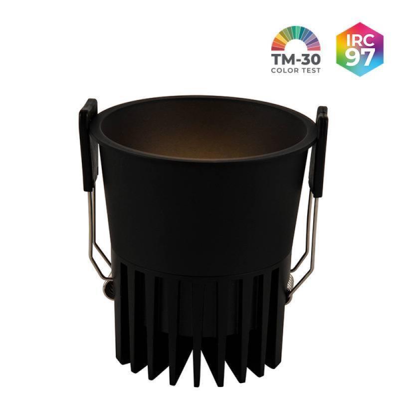 Spot de Embutir Nordecor Vexo 15 watts 2700K IRC97 32° Preto 80102