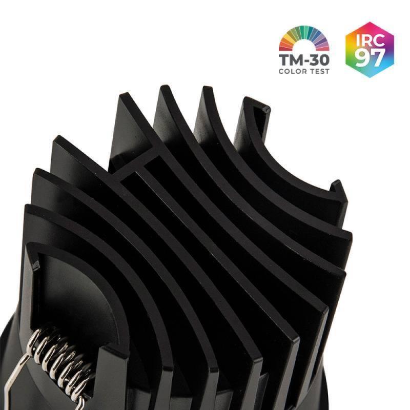 Spot de Embutir Nordecor Vexo 15 watts 2700K IRC97 32° Preto 80102