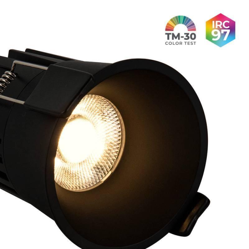 Spot de Embutir Nordecor Vexo 15 watts 3000K IRC97 32° Preto 80104