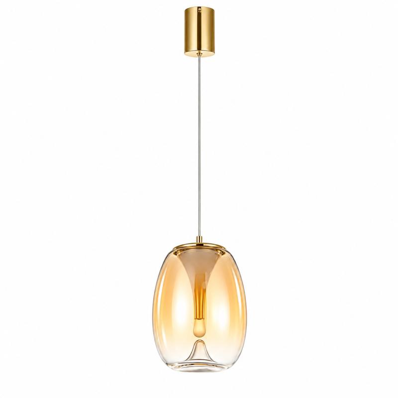 Pendente Casual Light Studioluce Zug Champagne e Dourado 15 watts 2700K Ø270x370mm PD1891CH