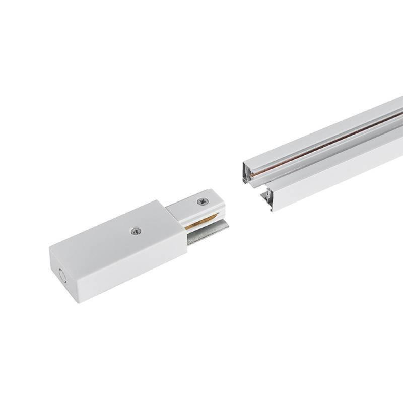 Trilho Eletrificado com Canaleta Nordecor Branco 1 Metro 6812