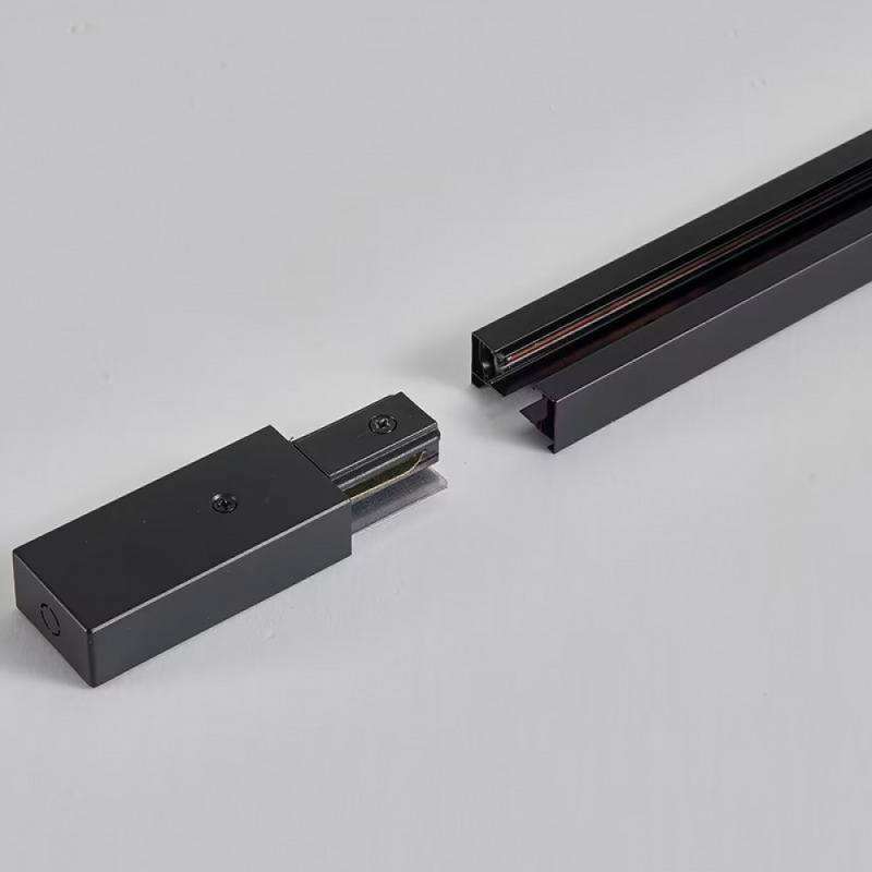 Trilho Eletrificado com Canaleta Nordecor Preto 1 Metro 6813