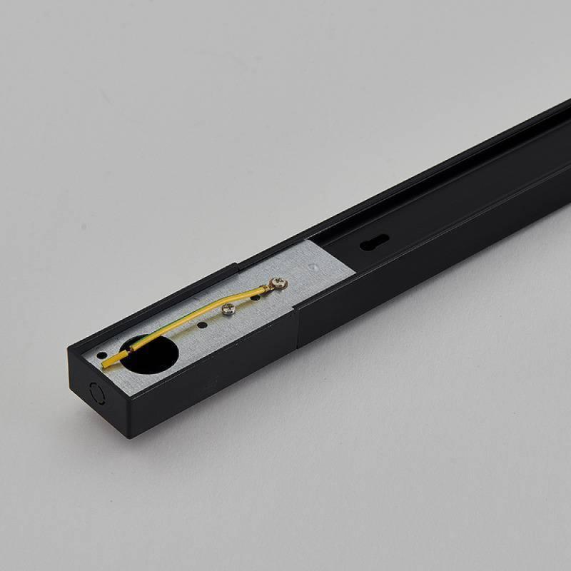 Trilho Eletrificado com Canaleta Nordecor Preto 1,5 Metros 6815 PREN