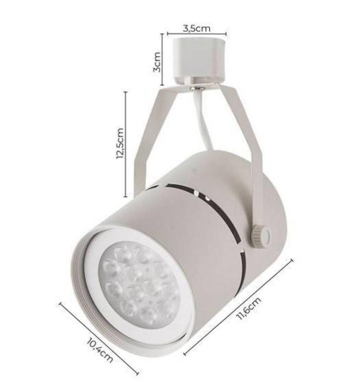 Spot para Trilho Nordecor Classic Branco PAR30 E27 Ø104x142mm 6038
