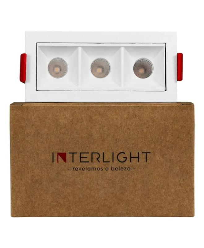 Luminária de Embutir Interlight Picco 7 watts IRC90 Bivolt 95x45x34mm 4992