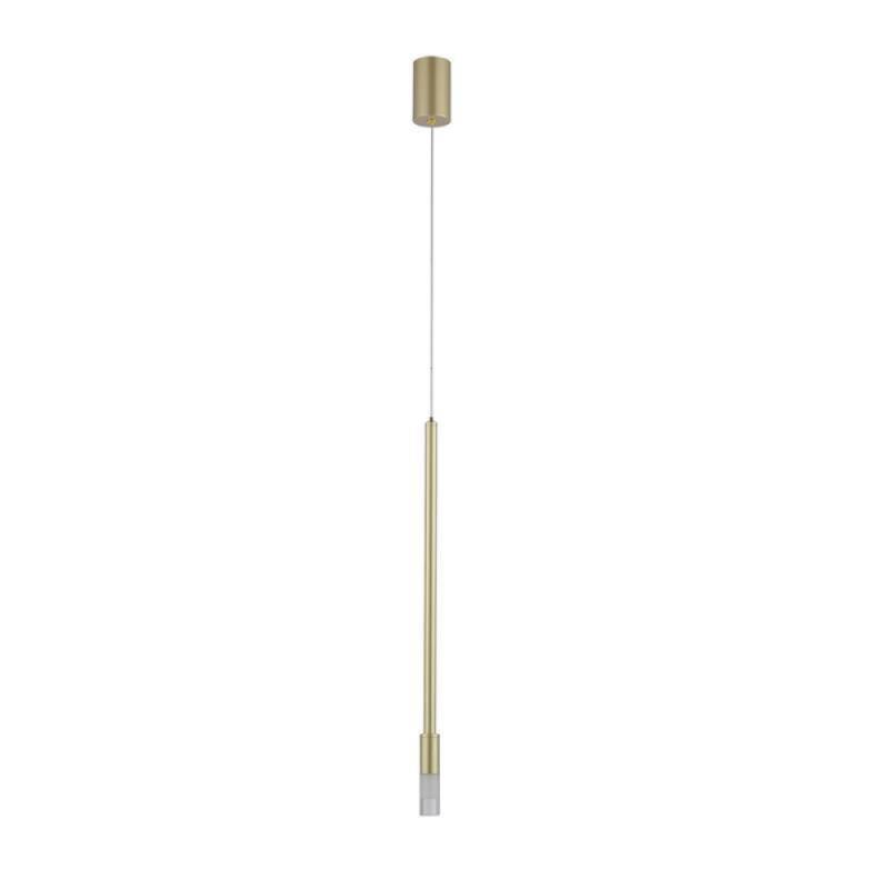 Pendente Nordecor Nima 3 watts 3000K Dourado Fosco Ø25x500mm 2679 PREN