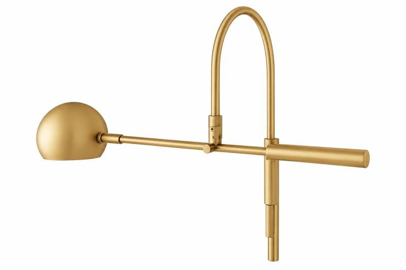 Arandela Foco Metallo Solar Cúpula Moon Articulada c/ Ligação Direta 1L GU10 541x315x481mm AR 147/LD