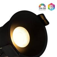 Spot LED Vexo Nordecor Embutir 9 watts 3000K 53° IRC97 Preto 80096