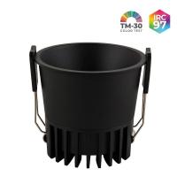 Spot LED Vexo Nordecor Embutir 12 watts 2700K 32° IRC97 Preto 80098 