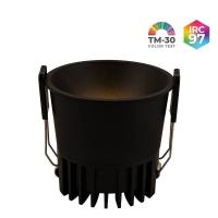Spot LED Vexo Nordecor Embutir 12 watts 2700K 32° IRC97 Preto 80098 