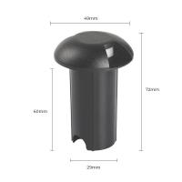 Embutido de Solo Nordecor Zola 1 Facho 2 watts 180° IP67 3000K Preto Ø49x60mm 6240