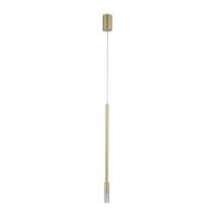 Pendente Nordecor Nima 3 watts 3000K Dourado Fosco Ø25x500mm 2679 PREN