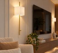 Coluna Foco Metallo Lazio Ligação Direta 1L E27 300x216x1106mm CO 323/LD 